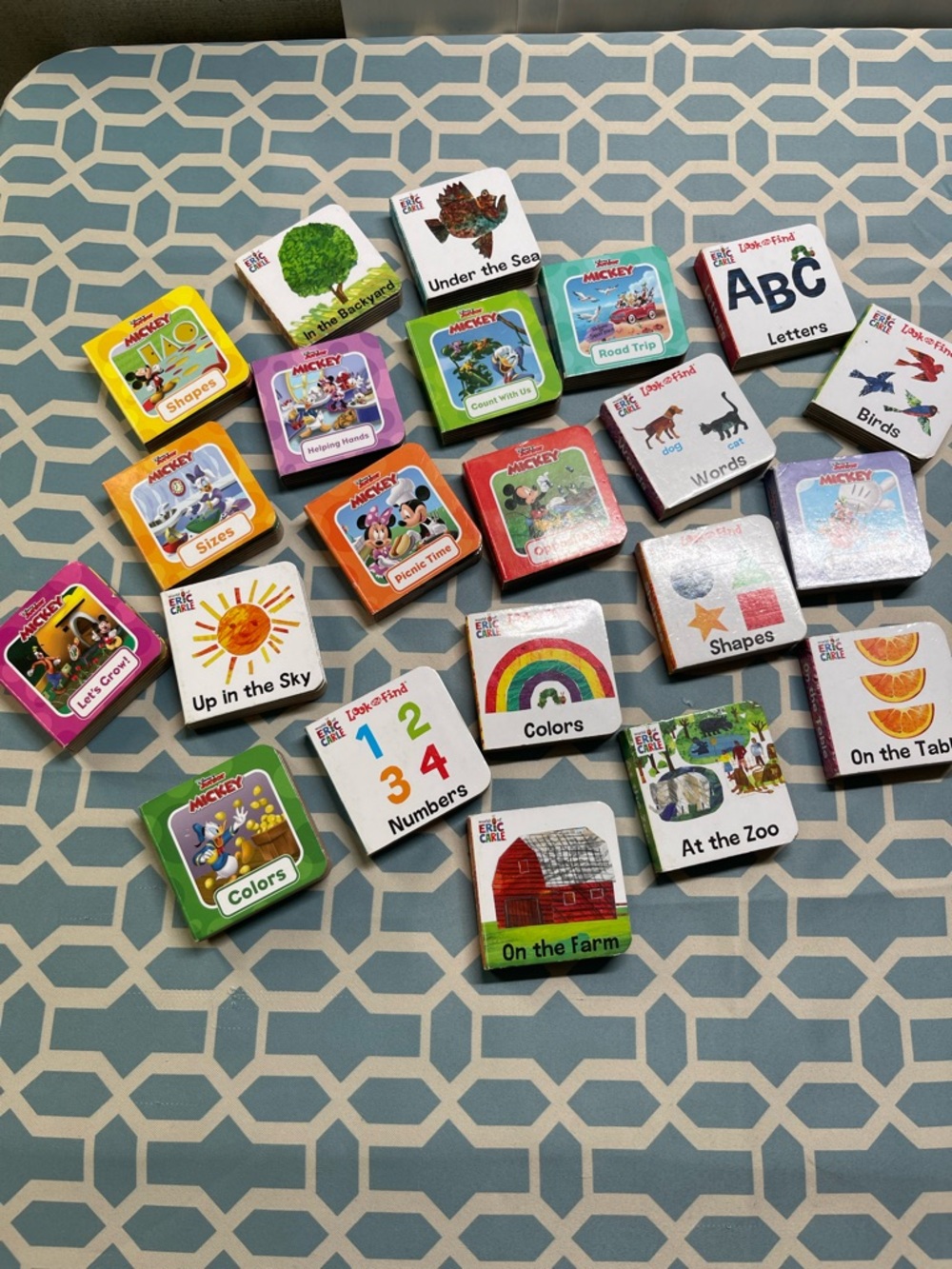 Disney Mini Board Book Set - Bright Multi-Color Learning Toys